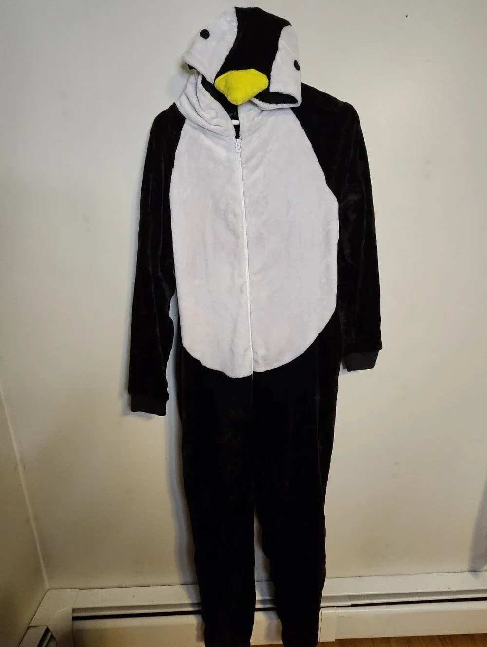 Just Love Womens One Piece Winter Christmas Penguin Bodysuit Hooded Pajamas